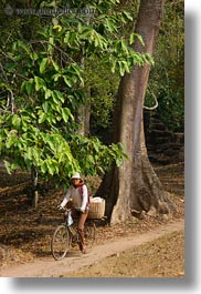 asia, bicycles, cambodia, people, vertical, womens, photograph