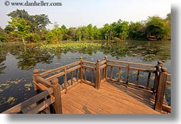 asia, cambodia, horizontal, landscapes, reflections, scenics, trees, water, photograph