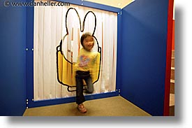 asia, bunny, curtains, hakone, horizontal, japan, kid, open air museum, slow exposure, photograph