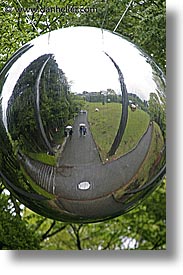 asia, balls, hakone, japan, open air museum, reflective, vertical, photograph