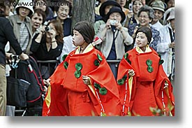 aoi matsuri festival, asia, courts, girls, horizontal, japan, kyoto, maiden, photograph