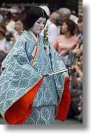 aoi matsuri festival, asia, courts, girls, japan, kyoto, maiden, vertical, photograph