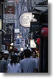 asia, busy, city scenes, japan, kyoto, narrow, streets, vertical, photograph