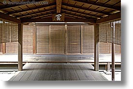 asia, horizontal, japan, koto in, kyoto, passage, wooden, zen, photograph