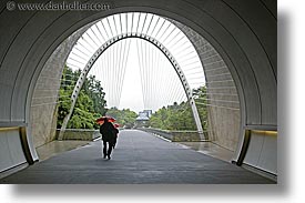 asia, horizontal, japan, kyoto, miho museum, oranges, tunnel, umbrellas, photograph