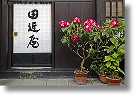 asia, flowers, horizontal, japan, plants, signs, photograph