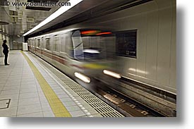 asia, cars, fast, horizontal, japan, slow exposure, subway, photograph