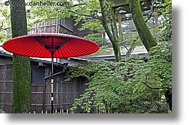 asia, horizontal, japan, red, umbrellas, photograph