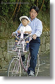 asia, babies, babies toddlers, biking, daughter, japan, men, people, toddlers, vertical, photograph