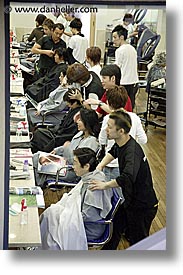 asia, hair, japan, men, people, salon, vertical, photograph