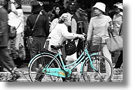 asia, bicycles, blues, horizontal, japan, lights, people, womens, photograph