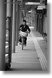 asia, bicycles, japan, men, people, takayama, vertical, photograph