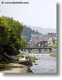 asia, japan, riverbank, takayama, vertical, walking, photograph