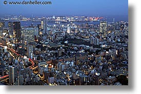 aerials, asia, cityscapes, horizontal, japan, long exposure, nite, tokyo, photograph