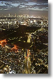 aerials, asia, cityscapes, japan, nite, slow exposure, tokyo, vertical, photograph