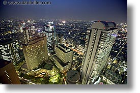 aerials, asia, cityscapes, horizontal, japan, kanto, nite, slow exposure, tokyo, photograph