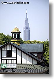 asia, buildings, cityscapes, japan, kanto, old, tokyo, vertical, photograph