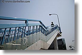 asia, cityscapes, horizontal, japan, kanto, stairs, tokyo, walkers, photograph