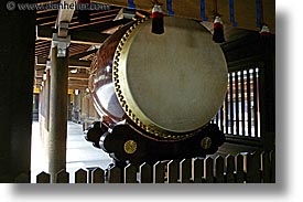 asia, big, drums, horizontal, japan, kanto, meiji shrine, tokyo, photograph