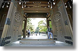 asia, doors, entry, horizontal, japan, kanto, meiji shrine, shrine, tokyo, photograph