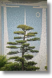 arts, asia, japan, kanto, royal palace gardens, tiled, tokyo, trees, vertical, photograph