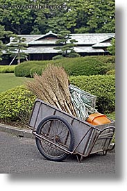 asia, carts, japan, kanto, royal palace gardens, tokyo, vertical, wheeled, photograph