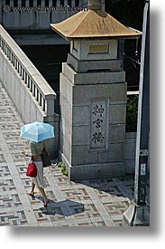 asia, japan, kanto, streets, tokyo, umbrellas, vertical, photograph