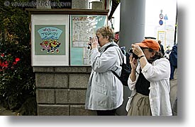 asia, cameras, horizontal, japan, kanto, photographers, shooting, tokyo, tsukiji market, two, womens, photograph