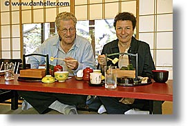 asia, david, horizontal, japan, leslie, lunch, tour group, photograph