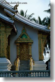 asia, buildings, doors, haw kham, laos, luang prabang, palace, temples, vertical, photograph