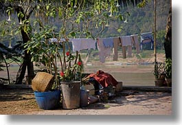 asia, horizontal, junk, laos, laundry, luang prabang, photograph