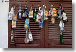 asia, bottles, horizontal, laos, liquor, luang prabang, shutters, photograph
