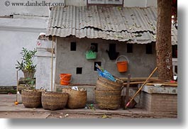 asia, baskets, horizontal, laos, luang prabang, wicker, photograph