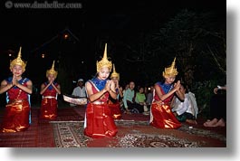 asia, asian, costumes, dance, dancers, horizontal, laos, luang prabang, people, photograph