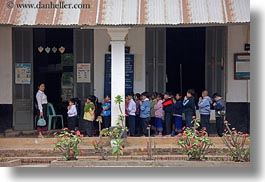 asia, childrens, horizontal, laos, luang prabang, people, praying, school, photograph