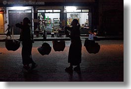 asia, asian, carrying, don ganh, horizontal, laos, luang prabang, nite, people, womens, photograph