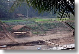 asia, horizontal, huts, jungle, laos, luang prabang, roofs, scenics, thatched, photograph