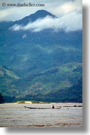 asia, fishermen, laos, luang prabang, nam khan, rivers, scenics, vertical, photograph