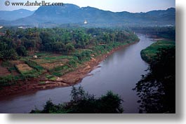 asia, horizontal, laos, luang prabang, nam khan, rivers, scenics, photograph