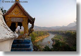 asia, horizontal, laos, luang prabang, nam khan, rivers, scenics, shrine, photograph