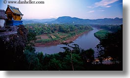 asia, horizontal, laos, luang prabang, nam khan, rivers, scenics, shrine, photograph
