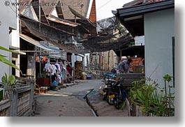 alleys, asia, horizontal, laos, luang prabang, streets, towns, photograph