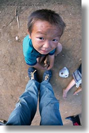 asia, asian, boys, hmong, laos, people, poverty, vertical, villages, photograph