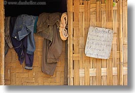 asia, asian, cambodian, clothes, horizontal, language, laos, people, river village, signs, villages, photograph
