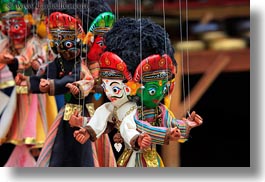 asia, clothes, gods, hindu, horizontal, kathmandu, masks, nepal, pashupatinath, puppets, religious, photograph