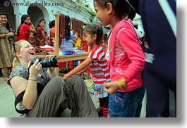 asia, cameras, childrens, emotions, horizontal, kate, kathmandu, nepal, pashupatinath, smiles, photograph