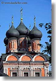 asia, black, buildings, churches, crosses, domed, monestaries, moscow, onion dome, religious, russia, steeples, structures, vertical, photograph