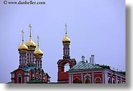 asia, buildings, churches, domes, golden, horizontal, moscow, onion dome, onions, religious, russia, structures, photograph