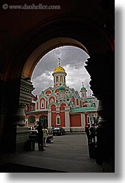 arches, asia, buildings, churches, kazan, moscow, onion dome, religious, russia, structures, vertical, photograph