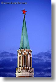 asia, buildings, dusk, kremlin, moscow, nicholas, russia, towers, vertical, photograph